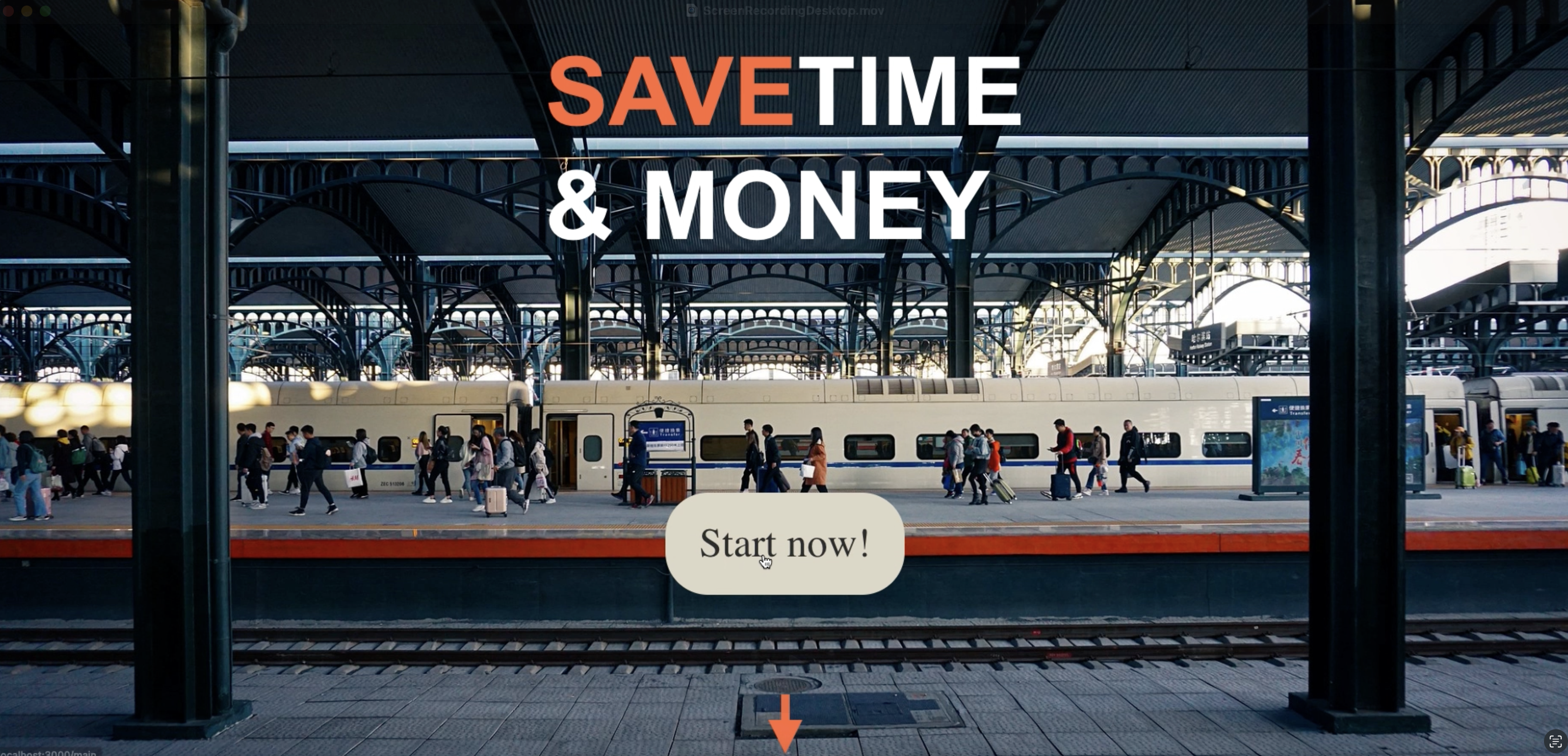 Screenshot: Webanwendung der ZugFührerApp